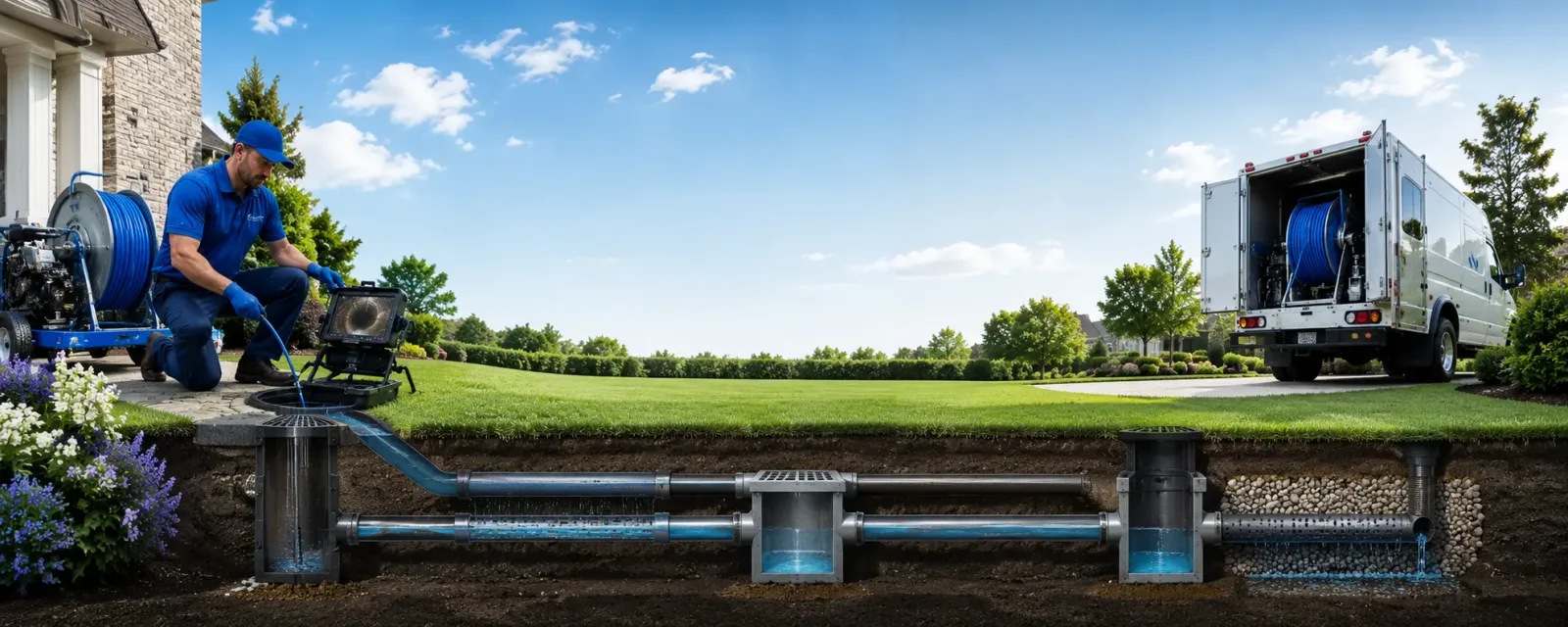 Outdoor drain cleaning information for Lowell, MI